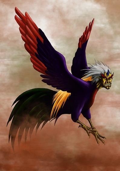 在鹿台山有凫徯鸟(fu xi),长着人脸的公鸡,它的叫声就是它自己的名字