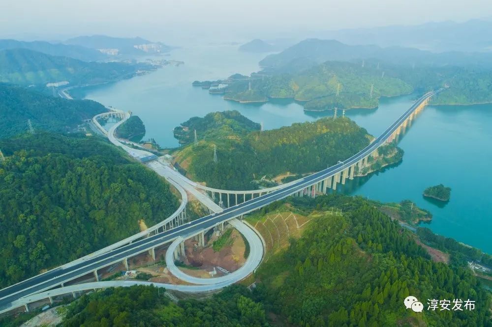 最新千黄高速淳安段5座互通官方靓照来啦