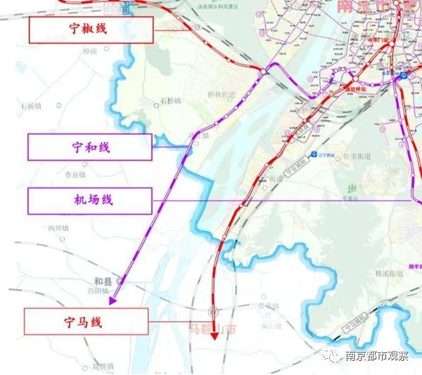 网友爆料宁和城际二期将要延伸到芜湖(江北产业集中区)示意图.