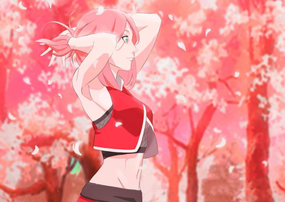 火影小樱到底有多美见到小樱梳头发的动作佐助瞬间心动了