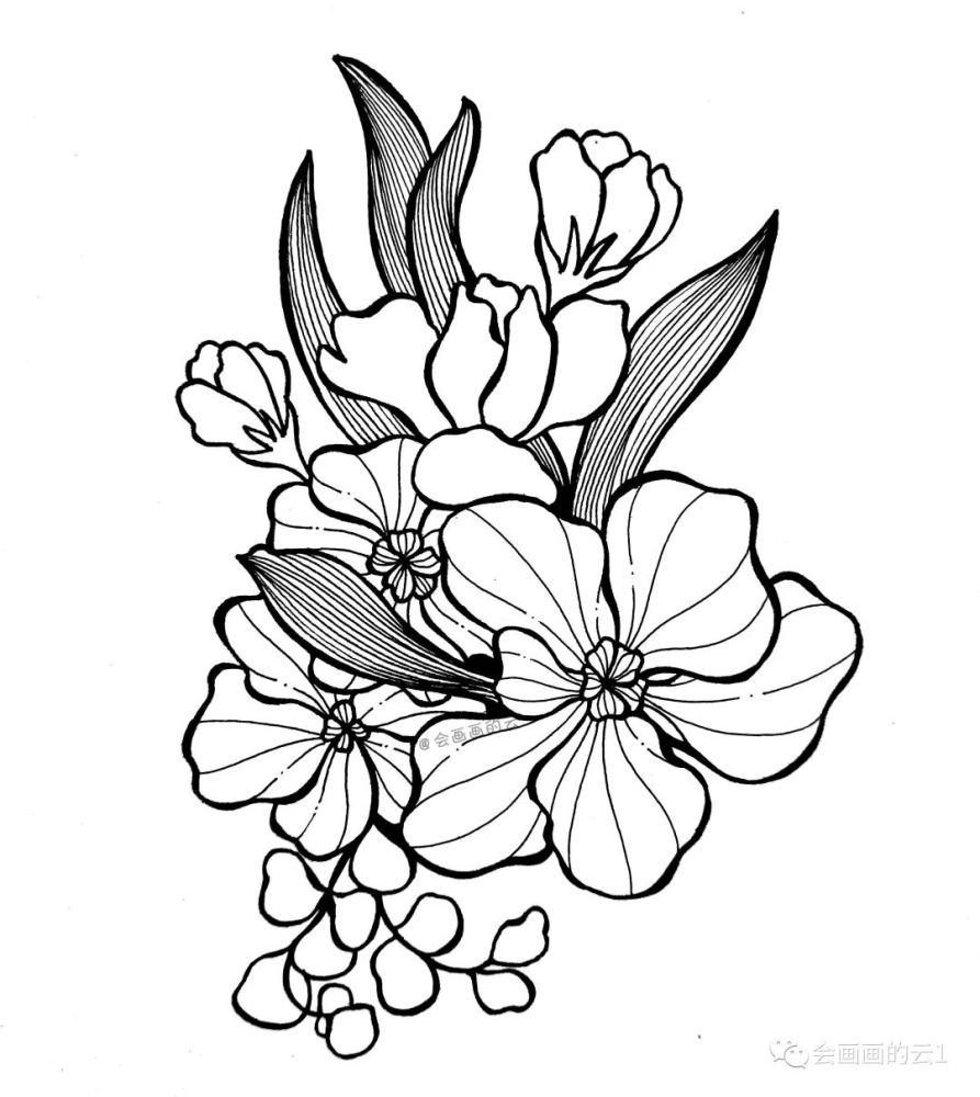 线描画|画画就是这么简单，分步骤教你画线描画，你学会了吗？