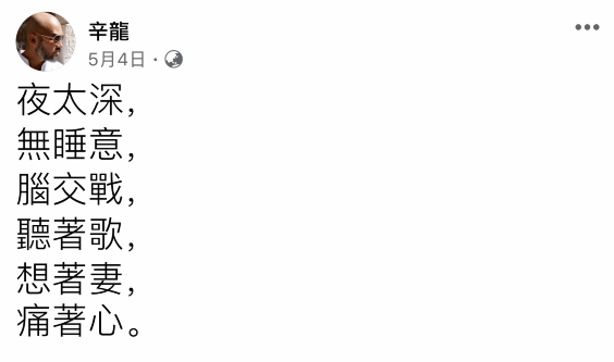 辛龙|刘真离世5个月，辛龙取消复出，发文透露近况：走不出丧妻之痛