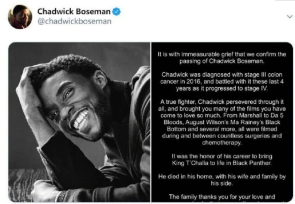 查德维克·博斯曼|《黑豹》男主博斯曼追悼会秘密举行，妻子与好友均现身，相拥难忍悲痛