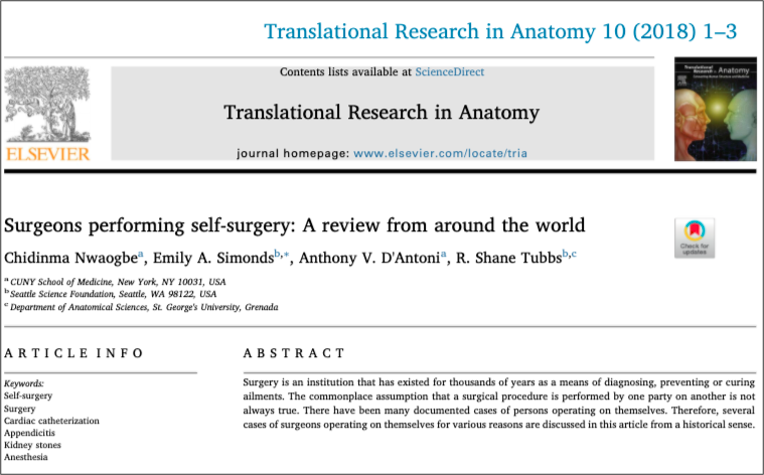 外科|我给自己做了一次手术：真正的外科猛士，敢于砍自己一刀