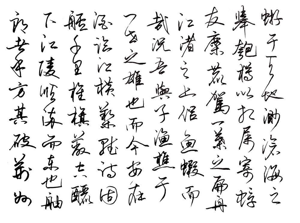 宗少林硬筆書法前後赤壁賦美工鋼筆字展現硬筆書法之美