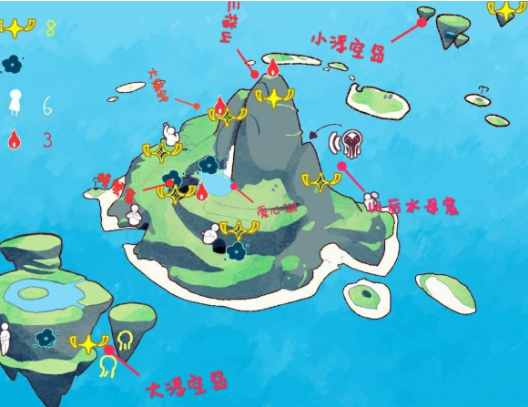 光遇圣岛季光之翼位置分享圣岛季光之翼有几个