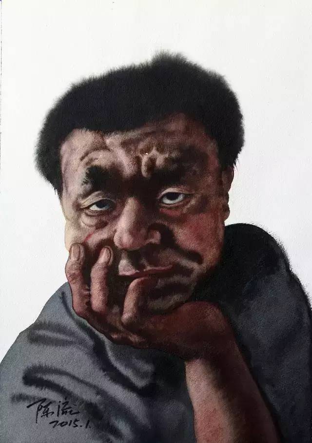 陈流的水彩大头像及风景