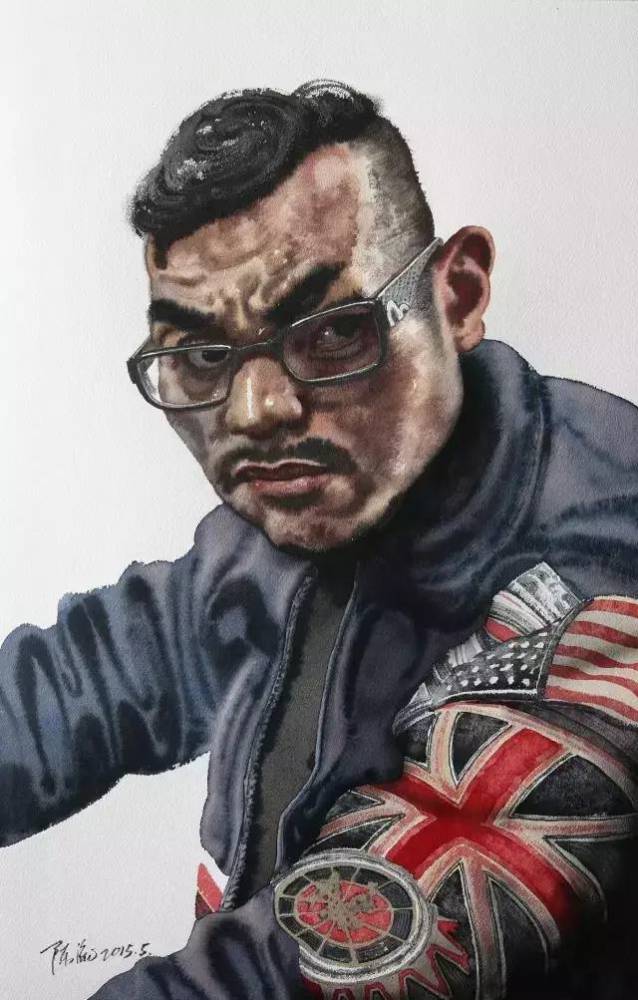 陈流的水彩大头像及风景