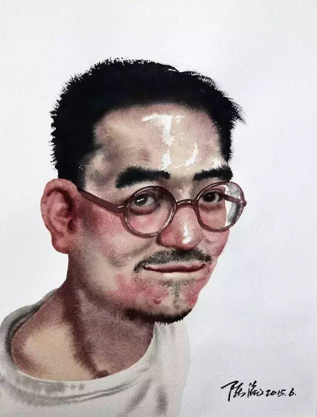 陈流的水彩大头像及风景