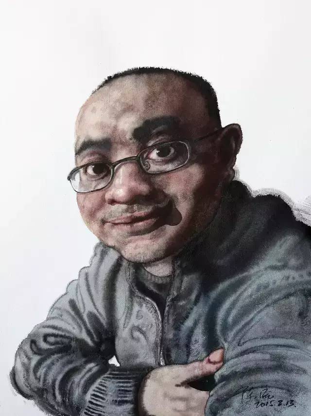 陈流的水彩大头像及风景