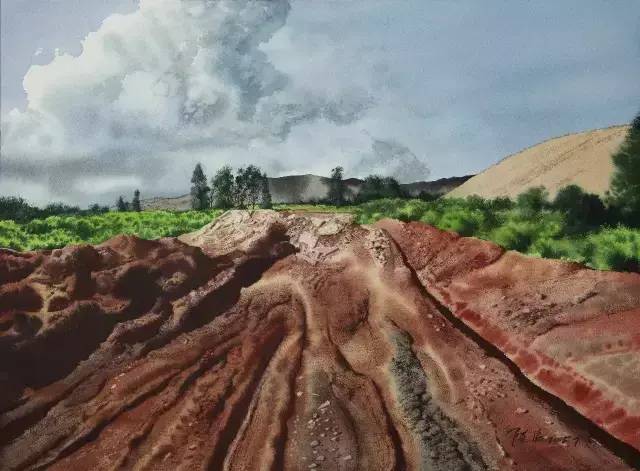 陈流的水彩大头像及风景