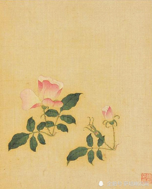 陈老莲|回归古典，天真美好，陈洪绶绘《花鸟册》