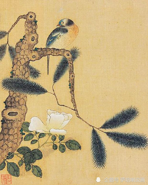 陈老莲|回归古典，天真美好，陈洪绶绘《花鸟册》