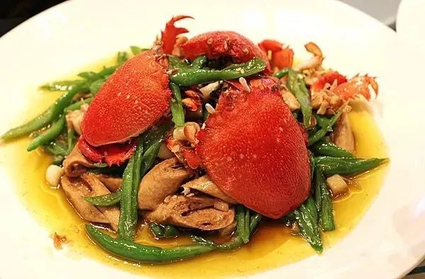 尖椒豆笋烧老虎蟹