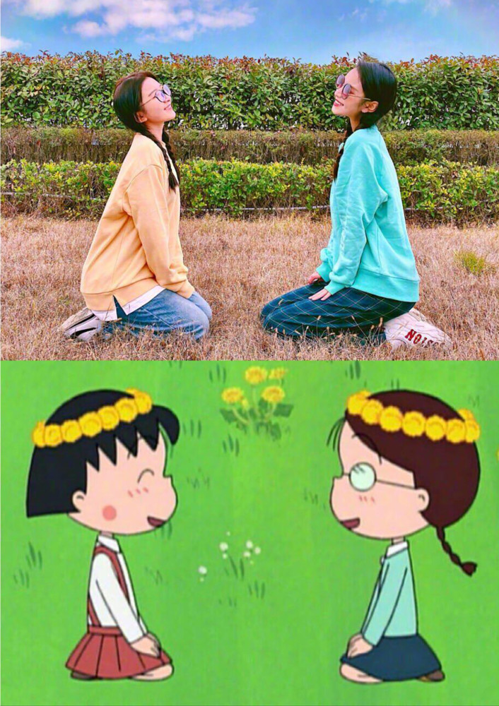 解析樱桃小丸子中的拍照技巧和闺蜜解锁新的拍照姿势