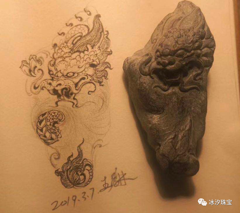 玉雕|玉雕设计图大赏