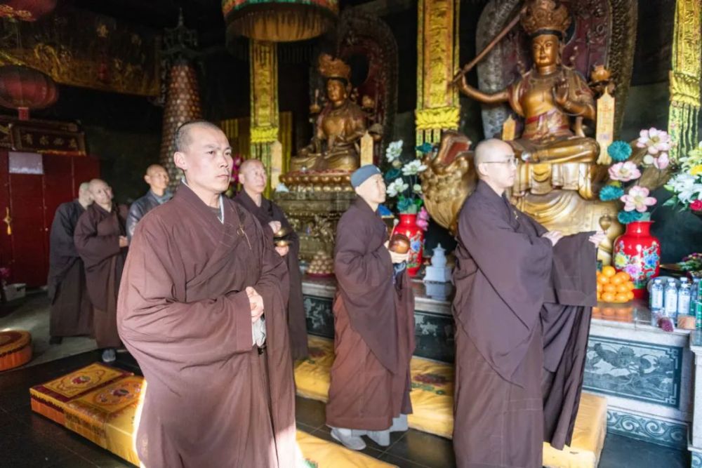 五台山大圣竹林寺七月二十广济龙王菩萨庆典妙江大和尚做重要开示