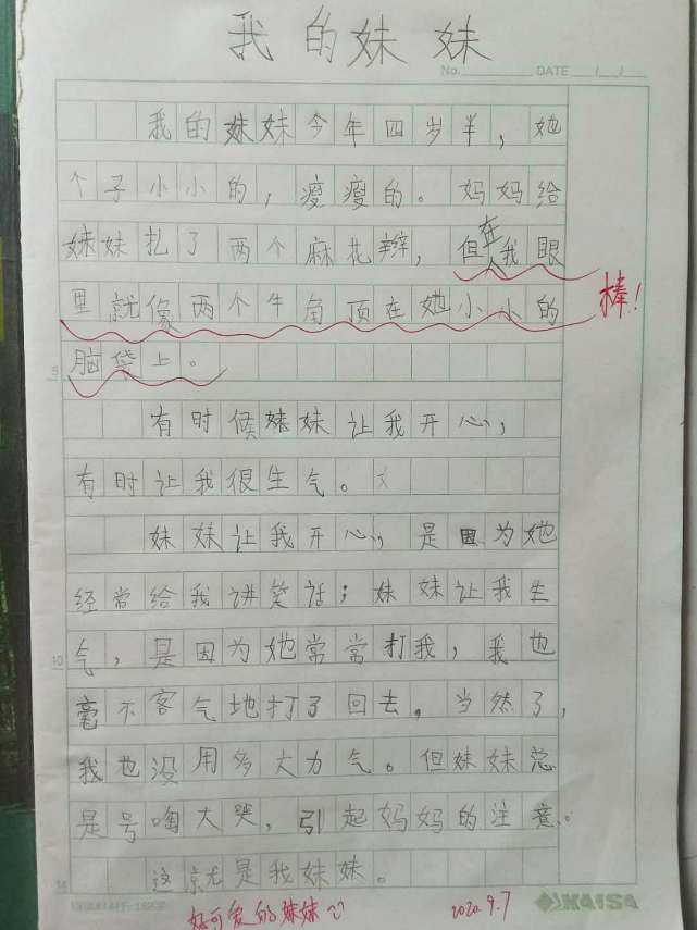 二年級小學生週記質量參差不齊老師急眼不要敷衍好嗎