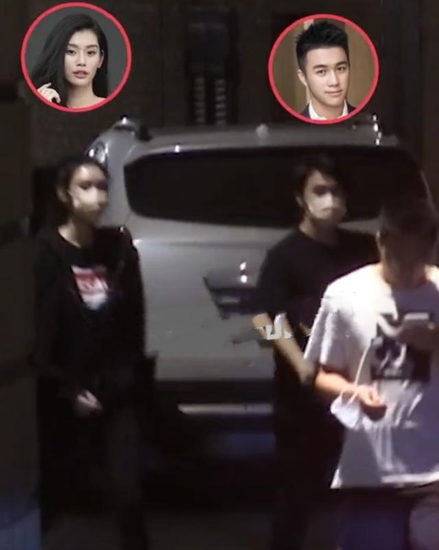 何猷君|奚梦瑶现身上海被何猷君揽腰出行，两人十指紧扣甜蜜放闪