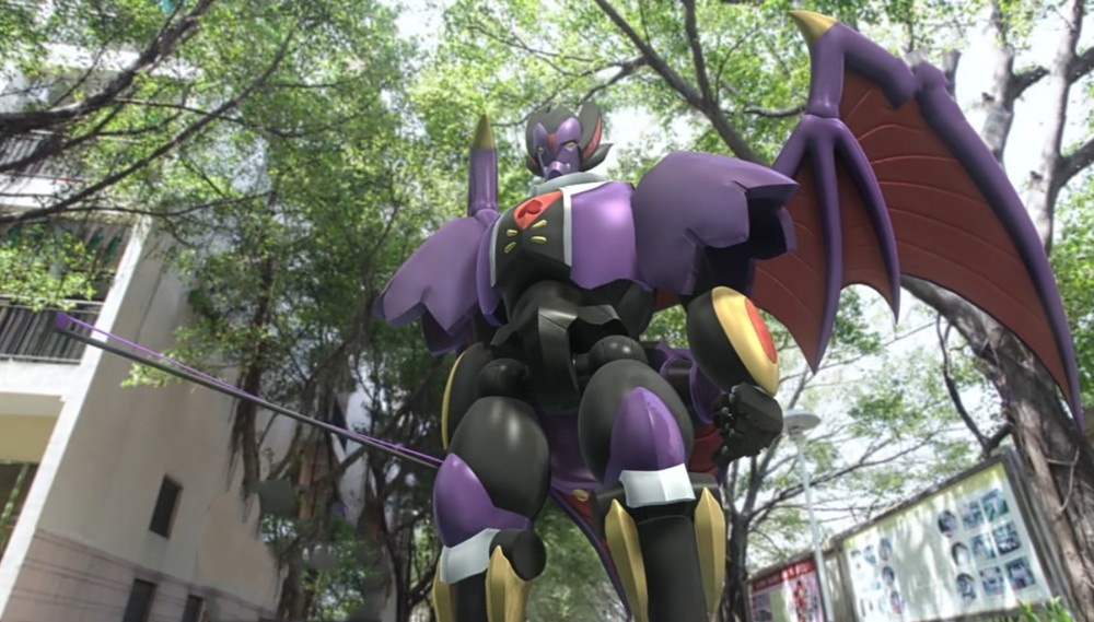 由蝙蝠太郎"酷变"而来,影蝠酷宝机甲色调以紫色为主,武器是一根细棒.