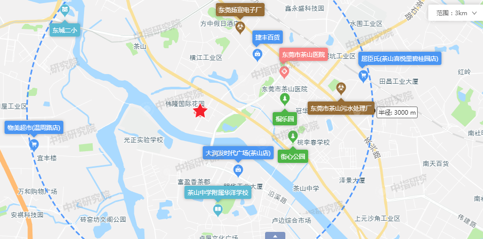 广东东莞茶山镇地图图片