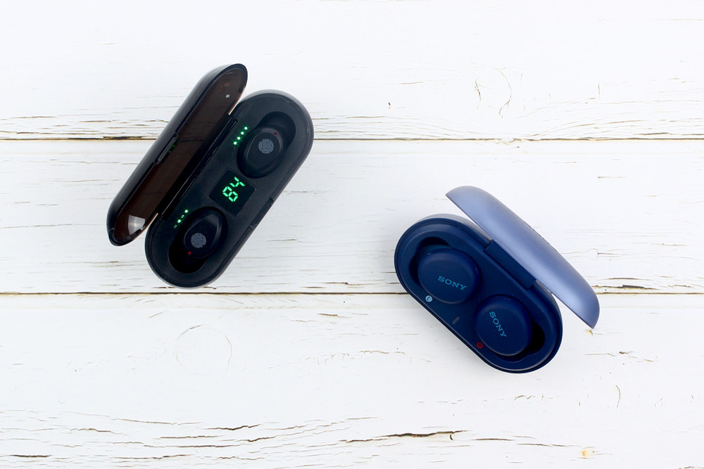 e开箱夏新索尼的tws耳机来袭耳机也有这么大体格的