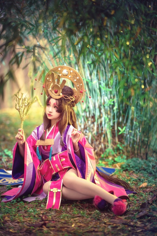 阴阳师手游cos正片图赏辉夜姬