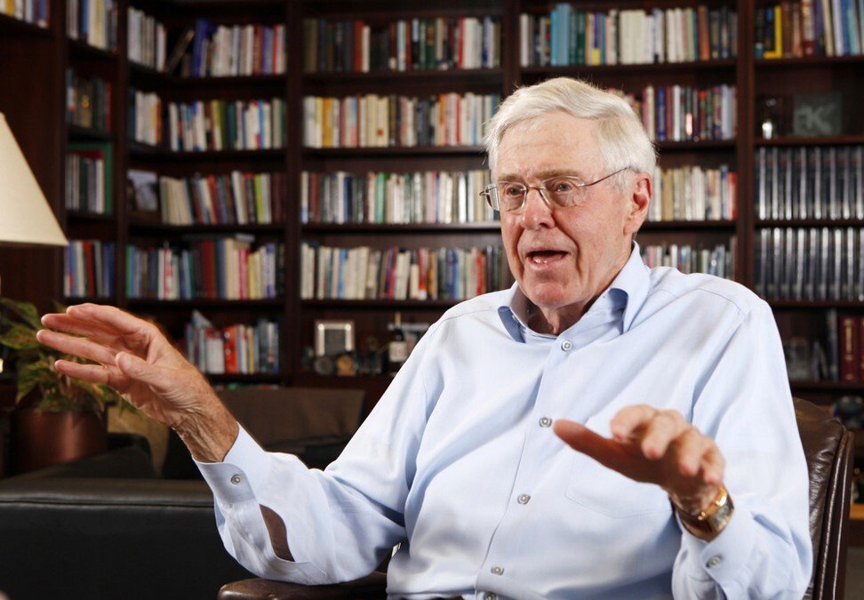查尔斯·科赫(charles koch)净资产:566亿美元年龄:84岁行业:多元化