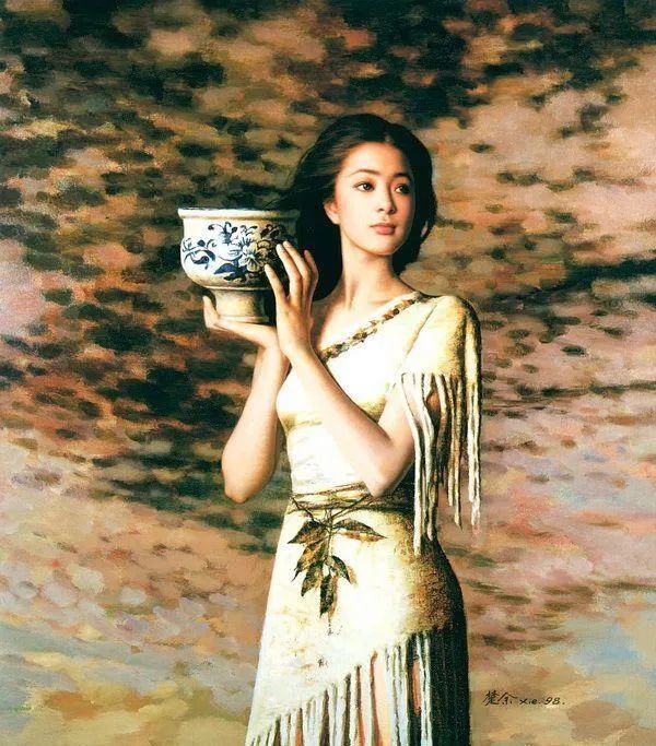 最善于画美女的艺术家谢楚余人体油画欣赏