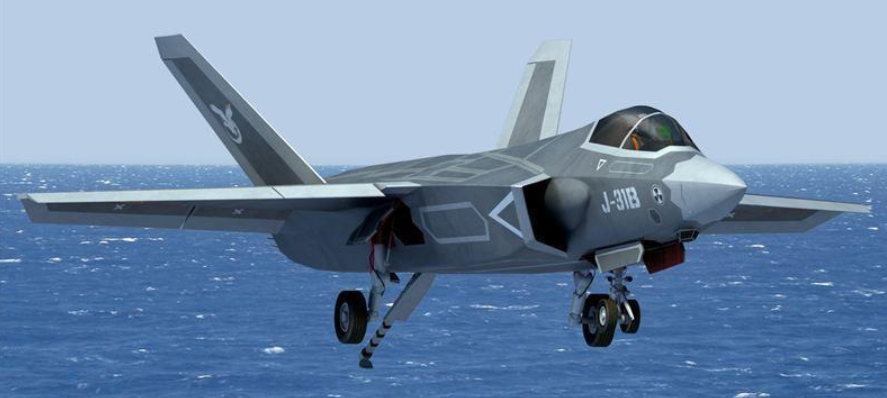 以fc-31隐身多用途战斗机为蓝本发展的中国未来隐身多用途舰载机的