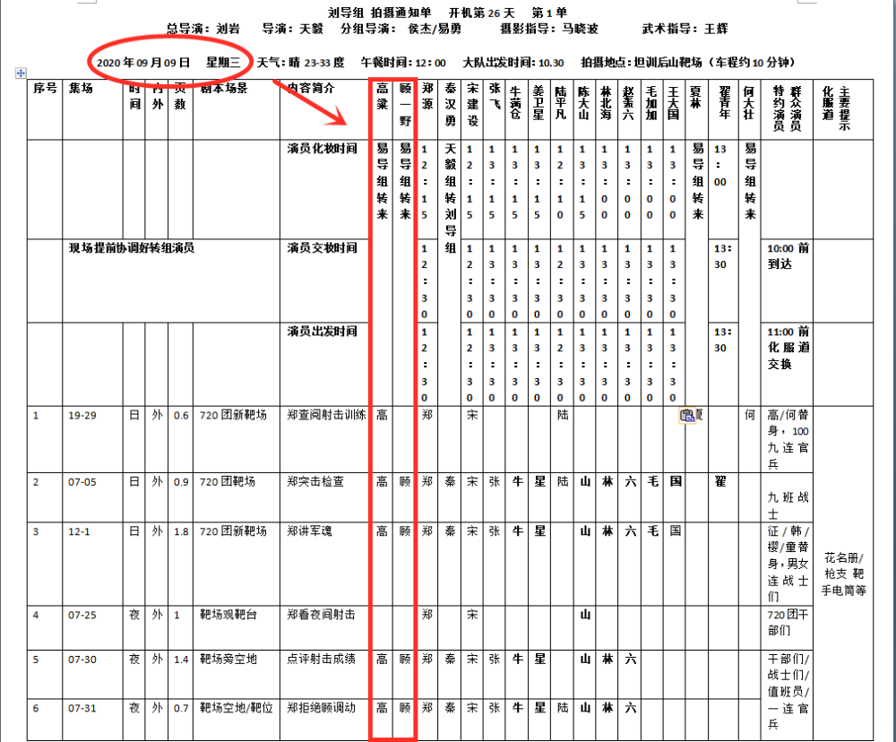 肖战《王牌》全新通告单曝光,疑似压番黄景瑜,人气地位不减