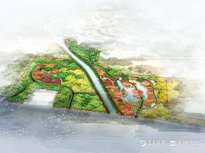 东沙河湿地公园,位于人民路南侧,东沙河两岸,规划总面积约24万平米