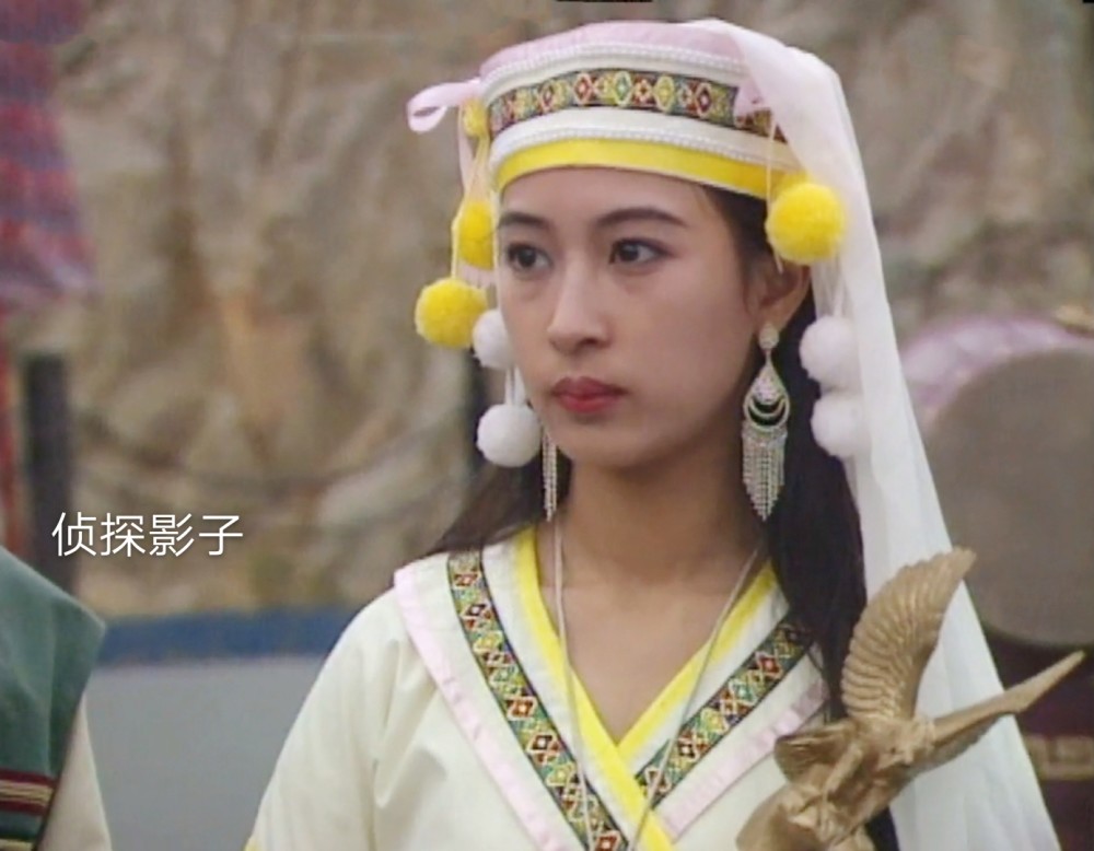 91年的古装剧《大地飞鹰》之黎美娴,一株双生花,开出两种颜色