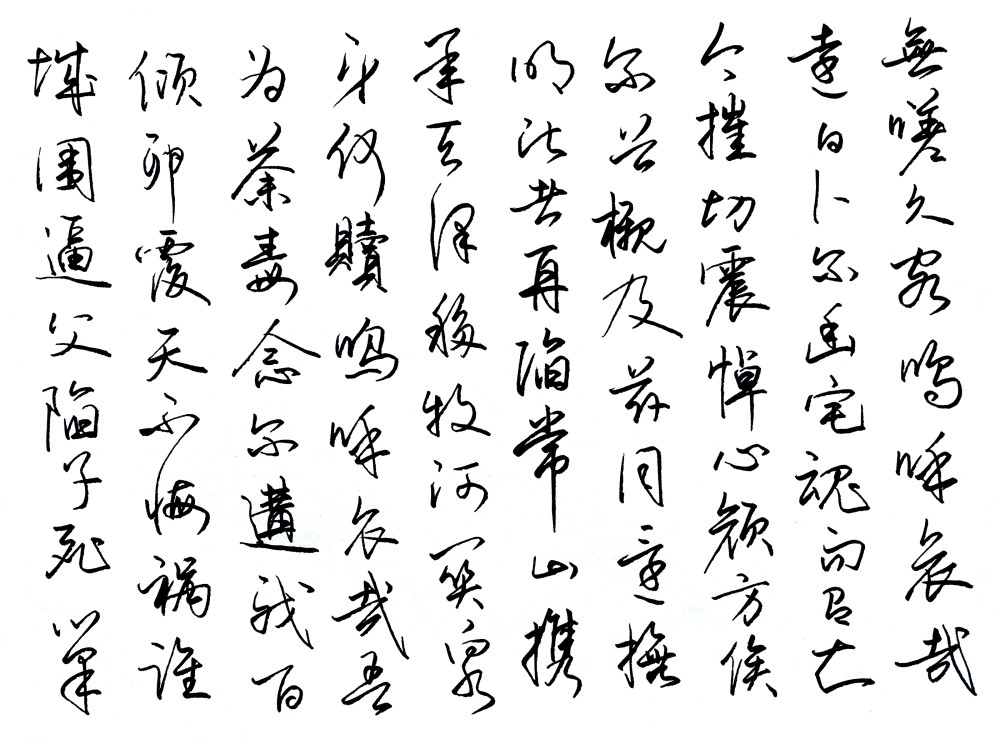 宗少林硬笔书法美工钢笔书颜真卿祭侄文稿尽显硬笔书法之美