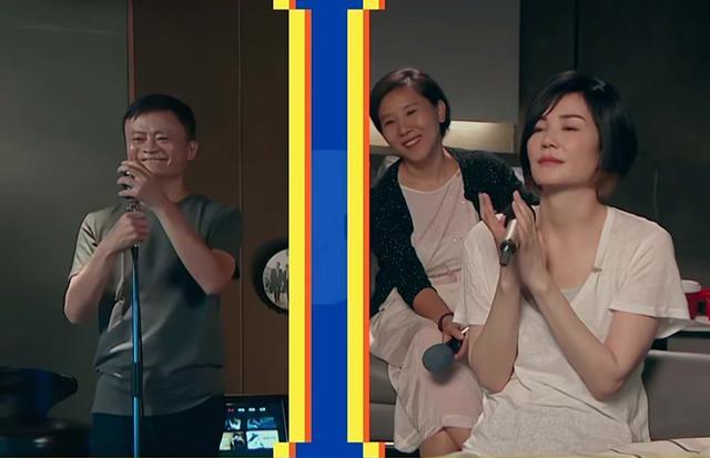 王菲|活久见！王菲和马云对唱飙高音，曲罢王菲为马云的歌技卖力鼓掌