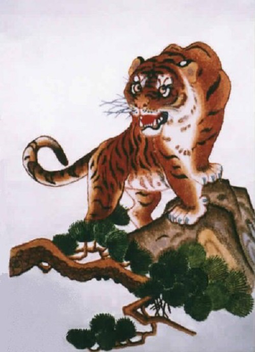他把老虎画成病猫,后成传世名画,众人不解,专家:放大10倍看虎眼