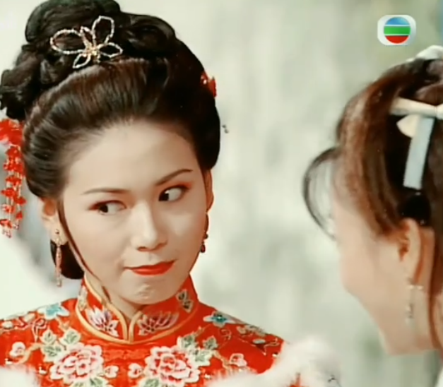 冯晓文在《阴差阳错》里饰演明月,明月愿为情自尽,六郎善良不忍心拆散