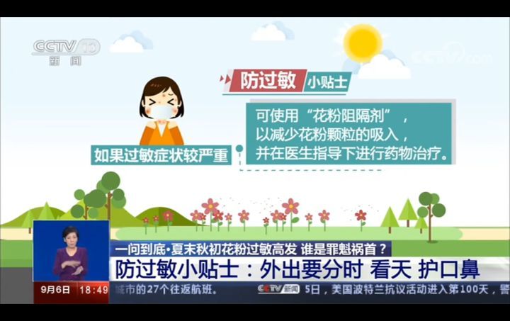 夏末秋初花粉过敏高发 谁是罪魁祸首 腾讯新闻