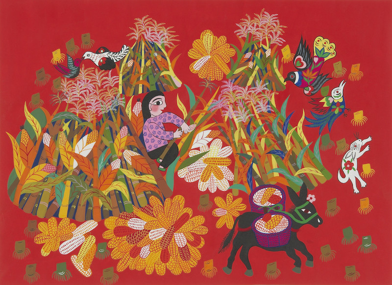 陕北安塞农民画与上海长宁西郊农民画都是非物质文化遗产的瑰宝.