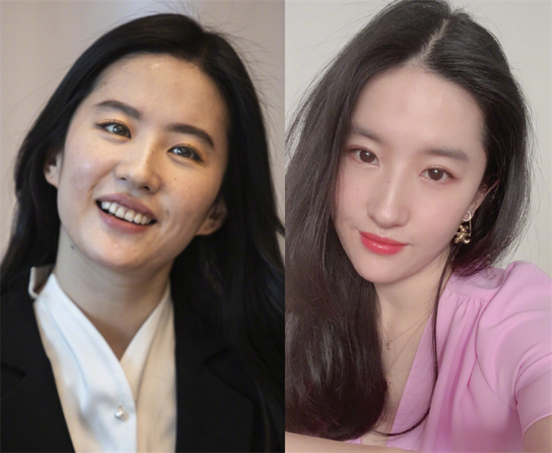 刘亦菲|刘亦菲活动生图曝光，脸部发腮明显，鹅蛋脸变大长脸被吐槽像男人