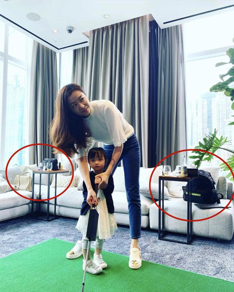熊黛林|豪宅大得能打高尔夫？熊黛林晒亲子乐，双胞胎女儿颜值差距越来越明显