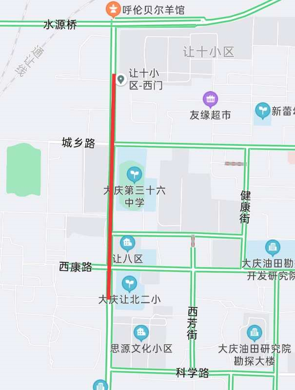 大庆司机注意!让胡路区这一路段封闭施工2个月