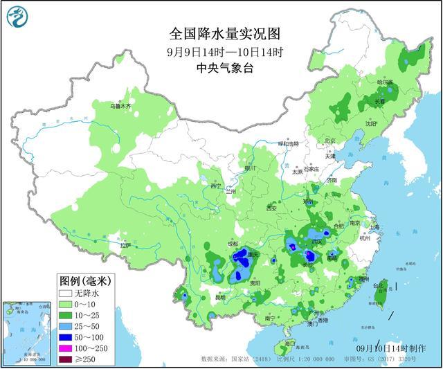 未来3天 大范围强降雨将 登陆 以下区域 9月10 13日 天气预报 腾讯新闻