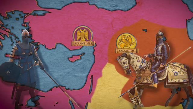 公元570年,萨珊王朝的阿拉伯附庸国拉赫姆王国进攻了东罗马的阿拉伯