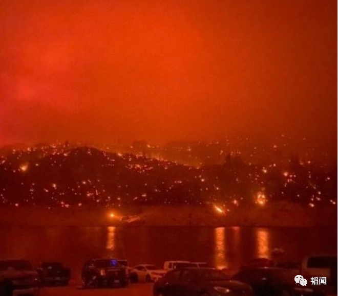 火染成血红色,给人的第一感觉就是来到了地狱,就是世界末日要来了一般