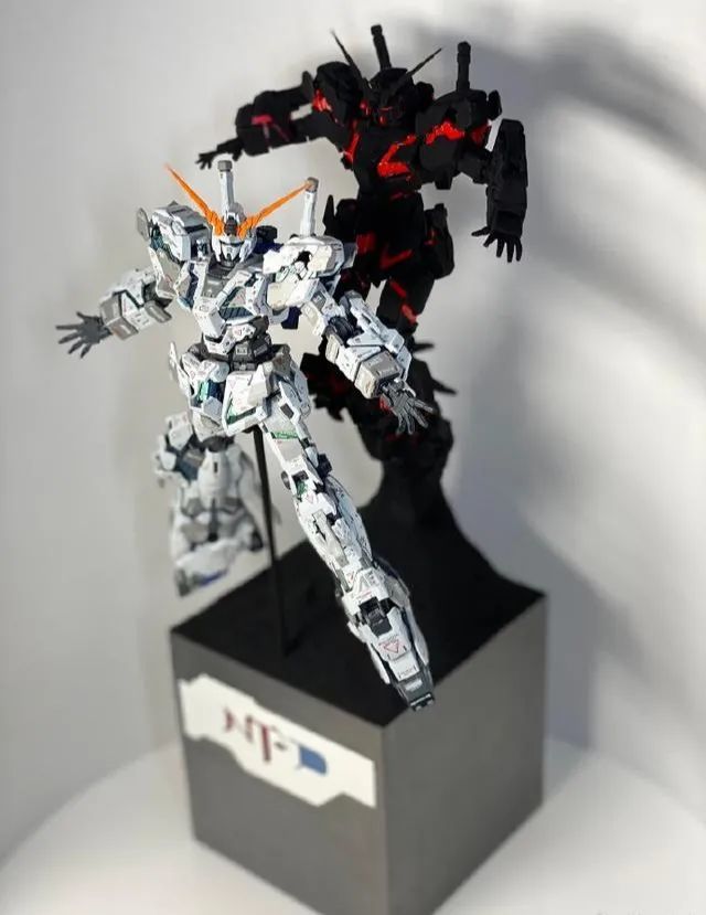 模玩控独角兽高达ntd双颜色骨架展示场景