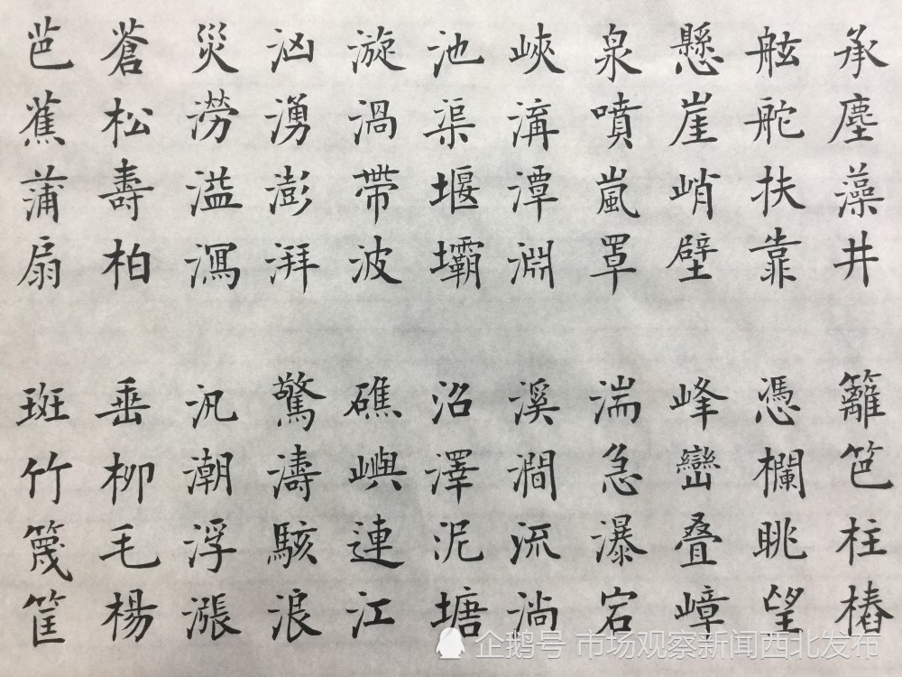 楷书|龙新社四千字文楷书作品欣赏