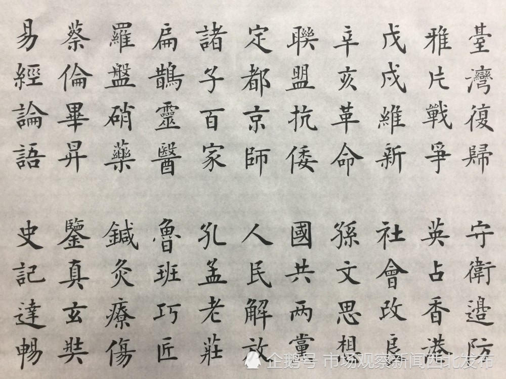 楷书|龙新社四千字文楷书作品欣赏
