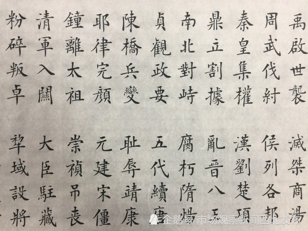 楷书|龙新社四千字文楷书作品欣赏