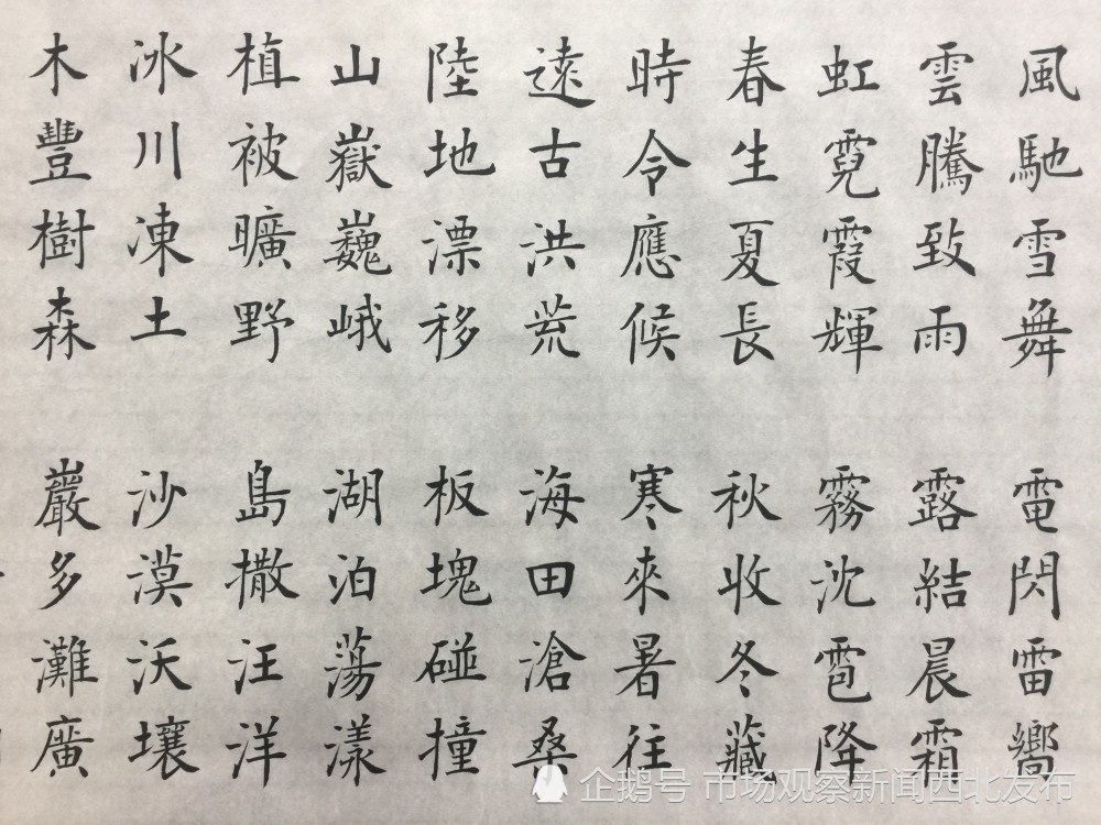 楷书|龙新社四千字文楷书作品欣赏